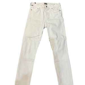 Citizens of Humanity COH Rocket Crop White High Rise Skinny Jeans Size 27